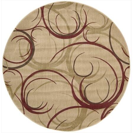 NOURISON Somerset Area Rug Collection Beige 5 Ft 6 In. X 5 Ft 6 In. Round 99446004772